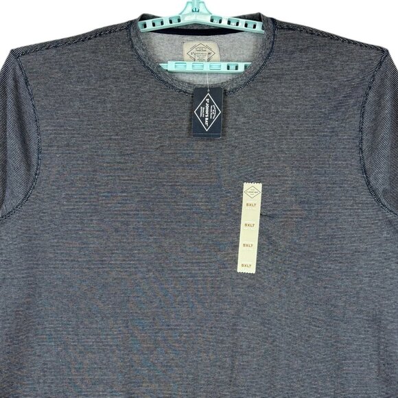 St. Johns Bay Men Super Soft Long Sleeve Crewneck Navy T-shirt Big/Tall 5XLT NWT - Picture 3 of 10